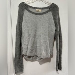 Hollister grey sparkle warm and comfy sweater size medium - great condition